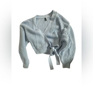 Divided Soft Blue Knit Sweater